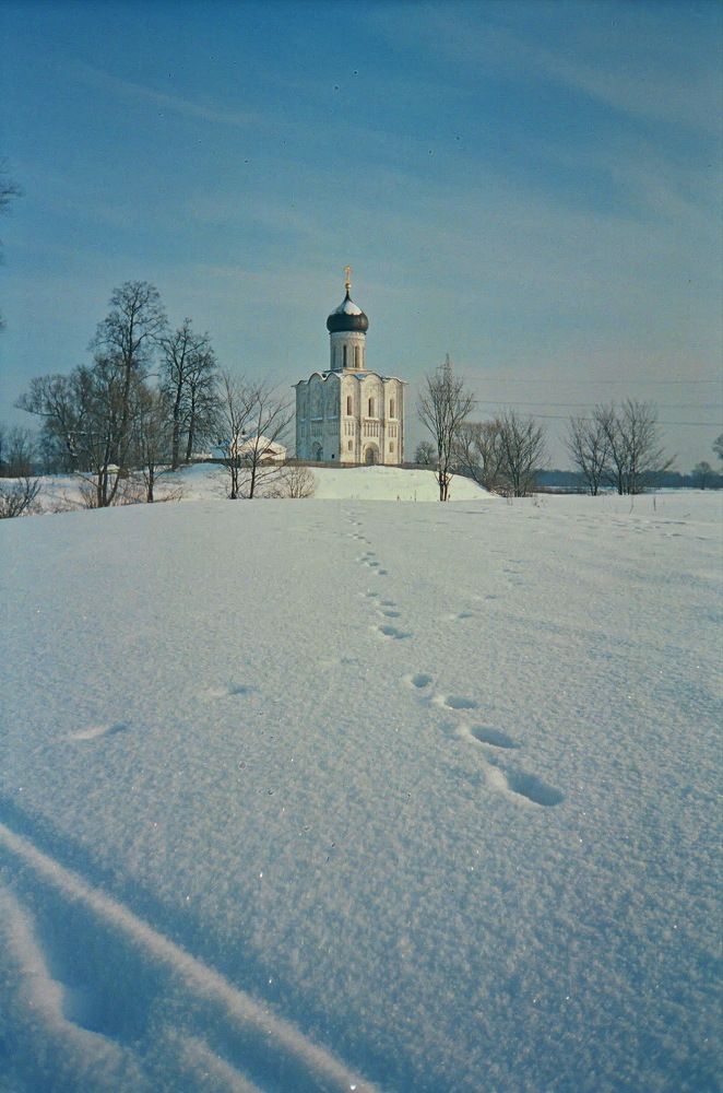 Морозный день.