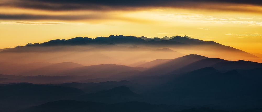 Mountains in the morning light