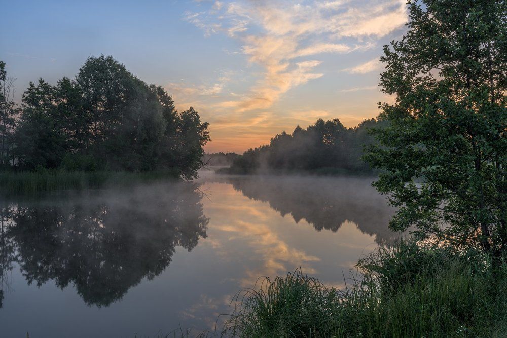 Облака на воде