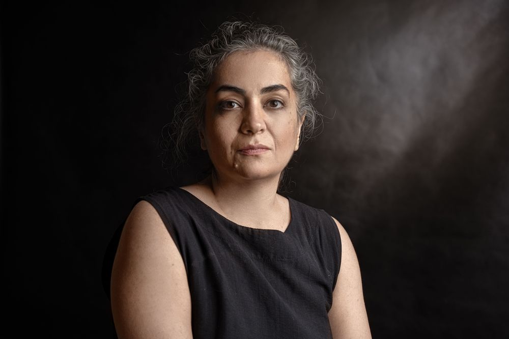 Portrait of a woman in the studio