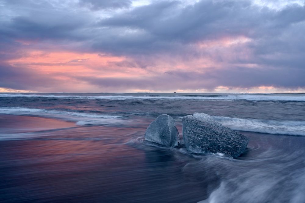 A little pink in the blue