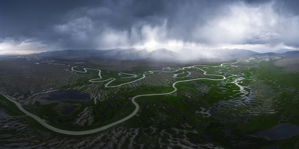 Fallstreak in Bayanbulak Grassland