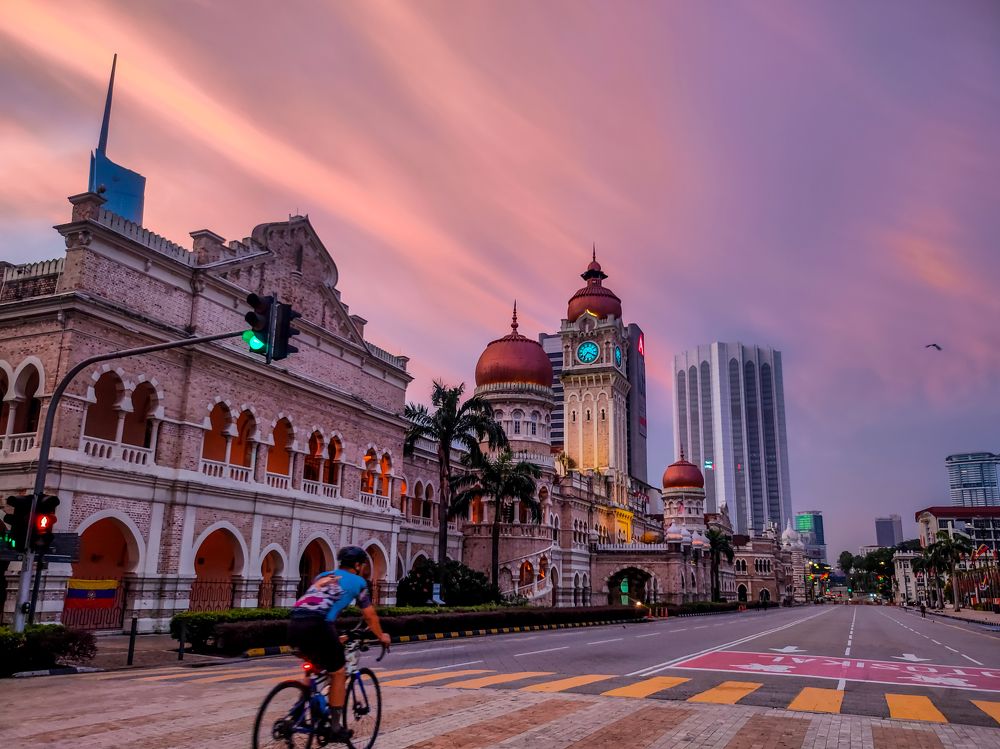 The Beauty of Sunrise Views of Merdeka Square, Kuala Lumpur