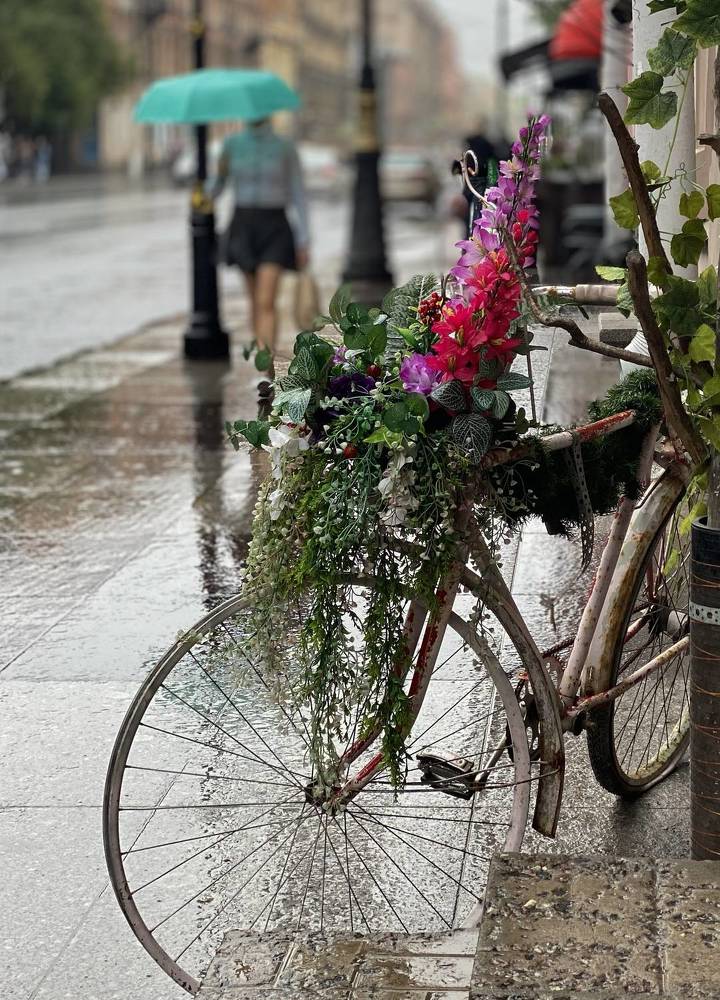 Велосипед цветочницы