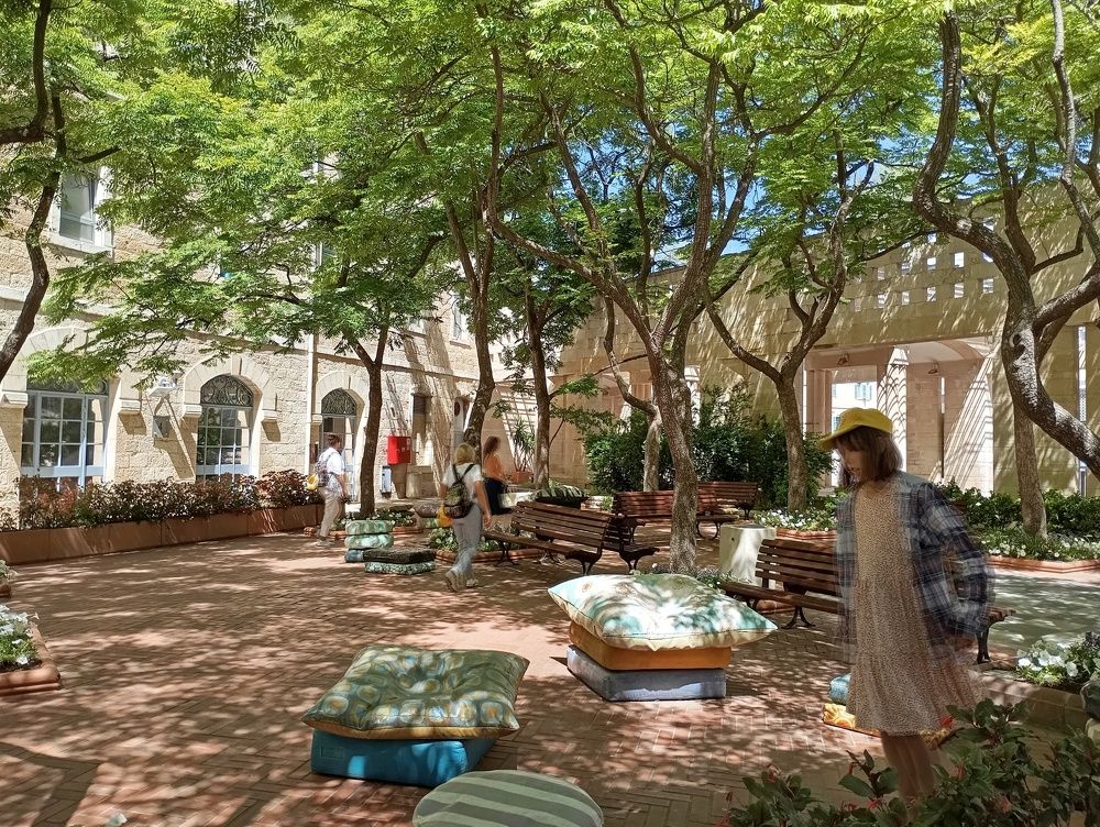 Sunlight of a modern city.