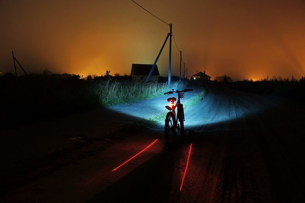 Велосипед в ночи