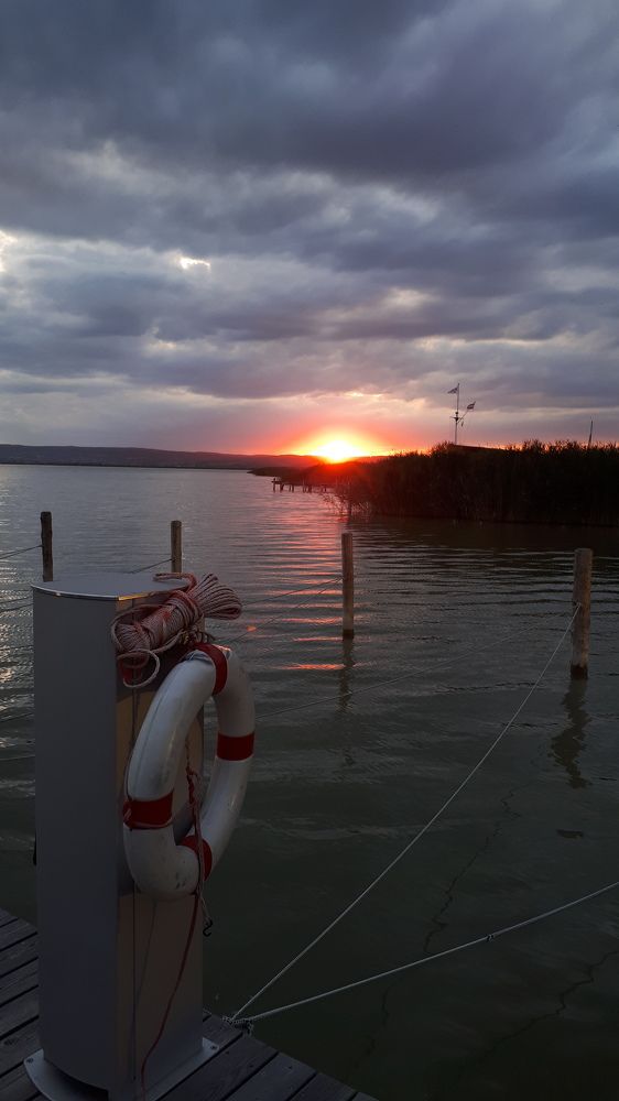 Sunset over Lake Neusiedl