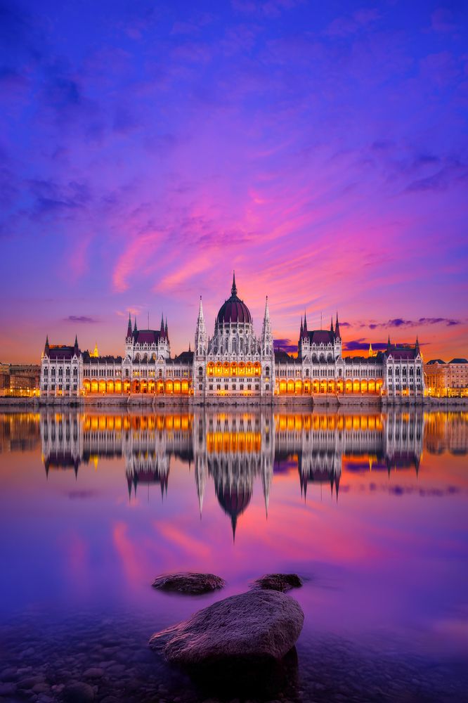 Twilight Majesty – Hungarian Parliament at Dawn