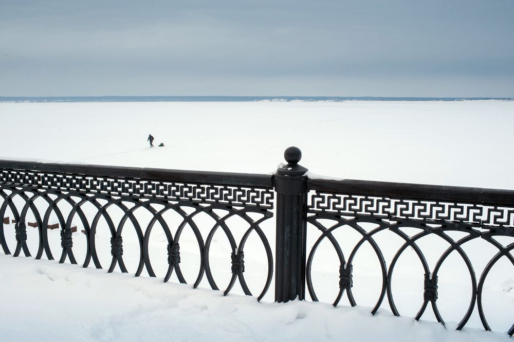 Одинокий путник на Волге