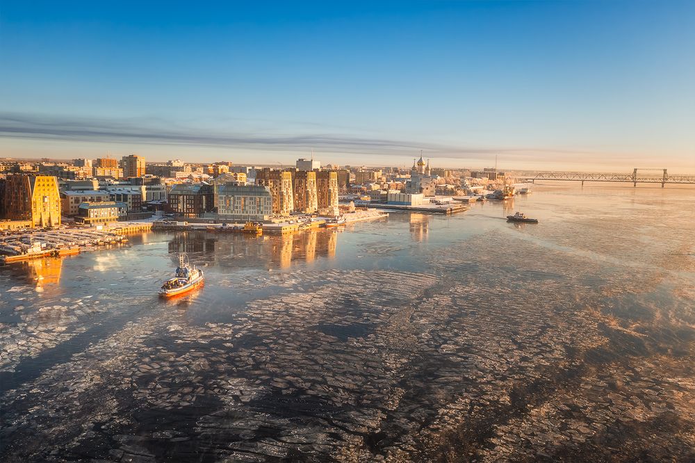 Замерзающий Архангельск