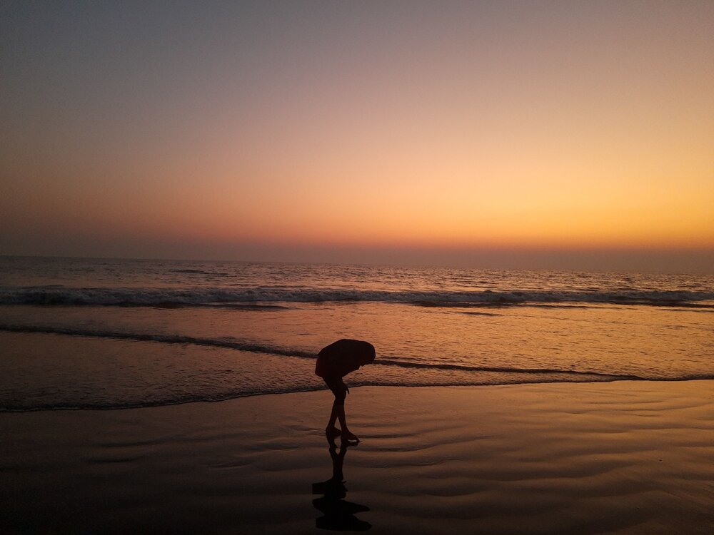 Alone in the sea