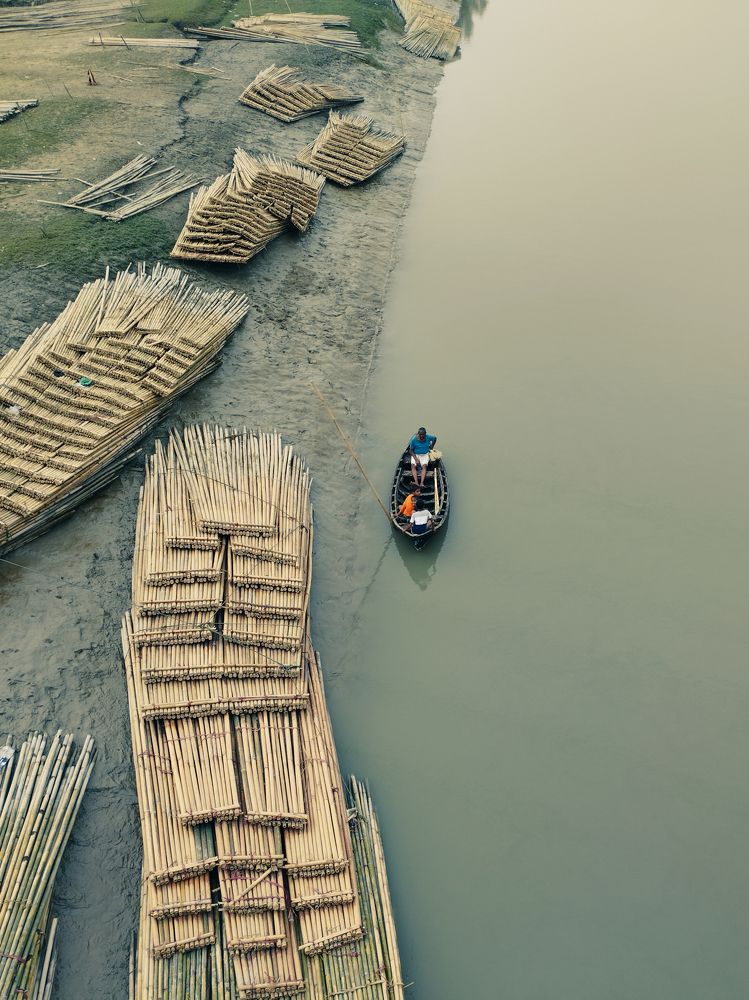 Father and son preparing to go fishing