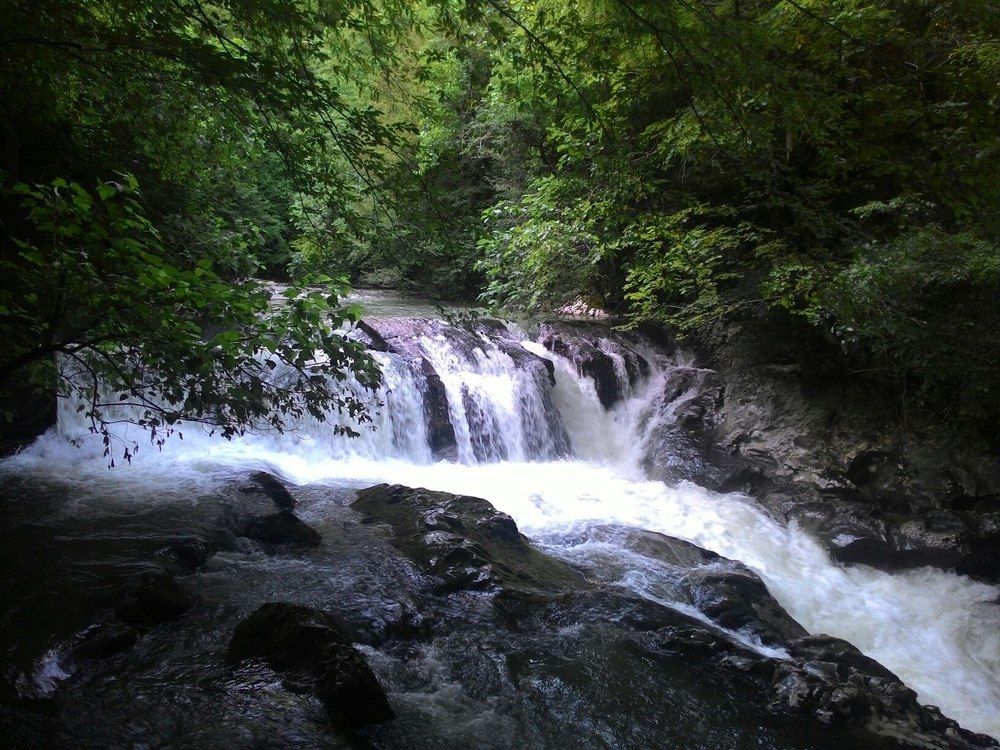 Водопад в Абхазии