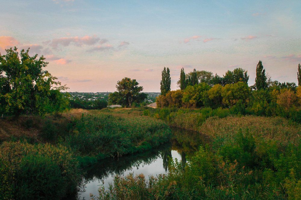 река Лугань, город Луганск