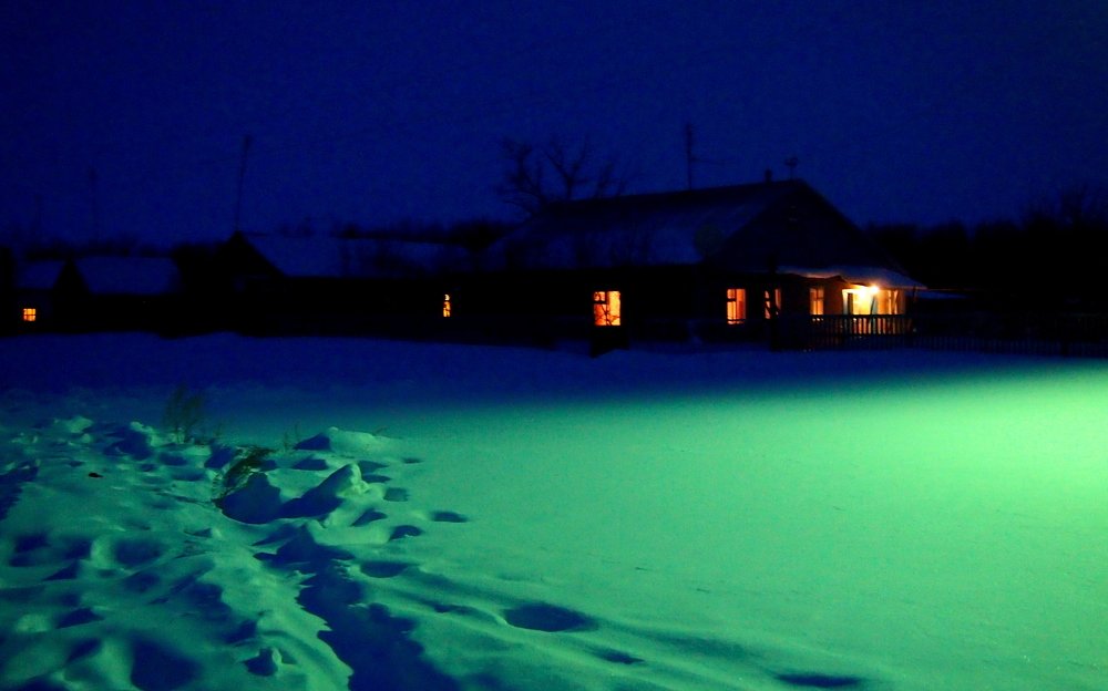 Ночью в деревне