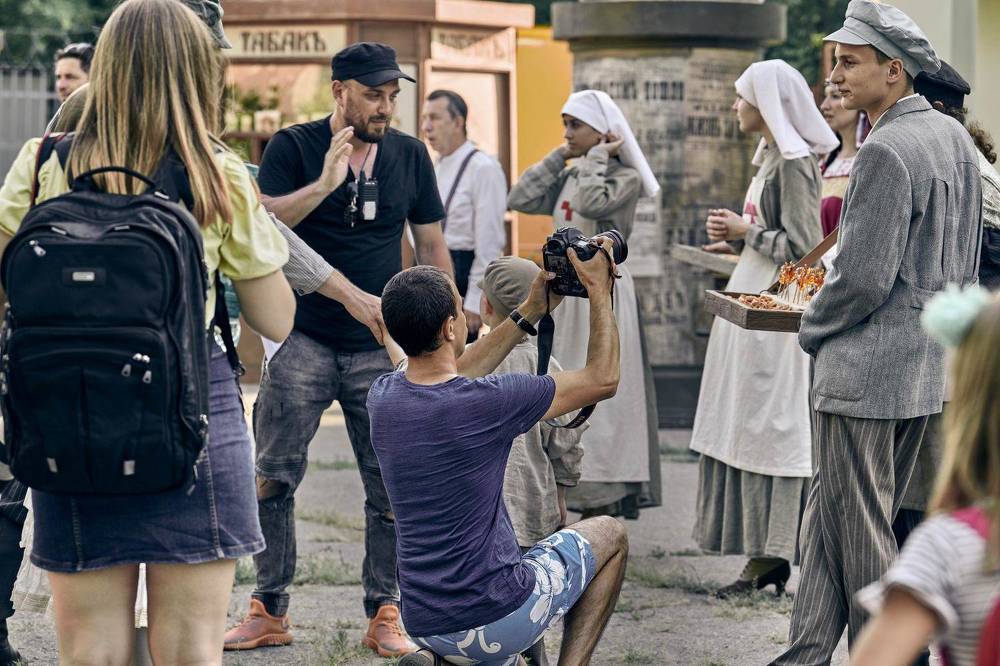 На съёмках сериала