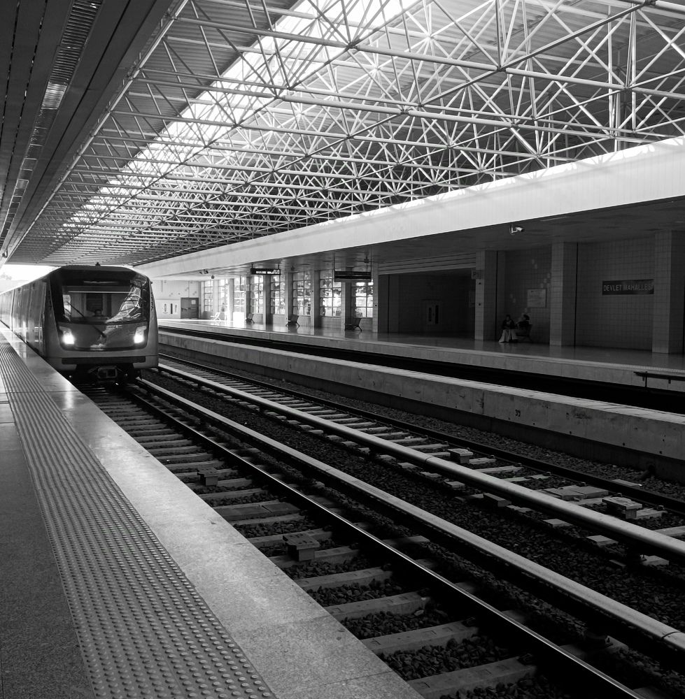 On the rails'