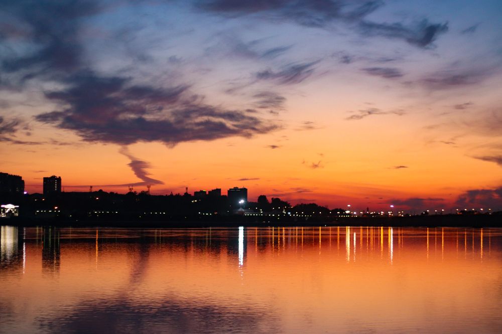 Краски закатного Иркутска