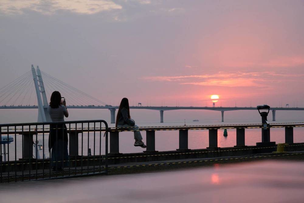 Фотография на закате