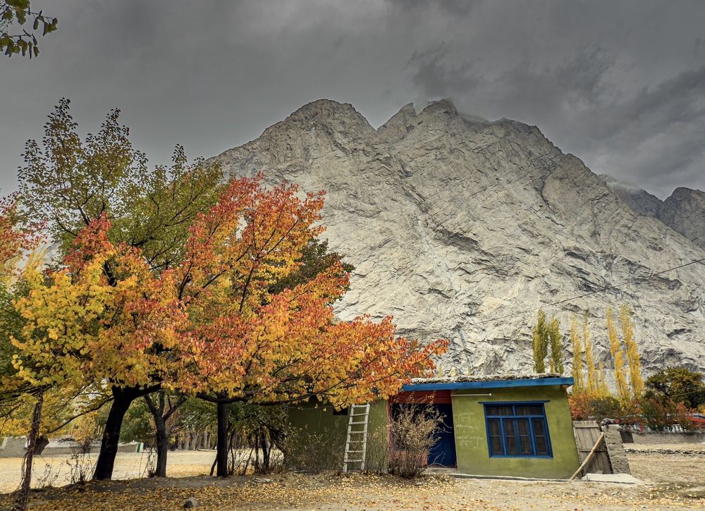 Autumn Sanctuary Beneath the Mountains
