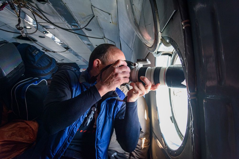 Съёмка из вертолёта