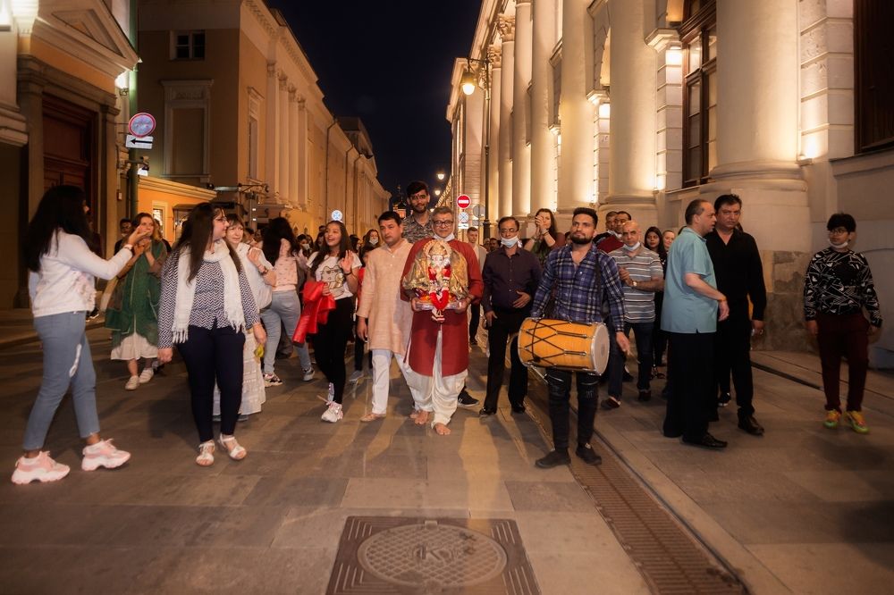 The Procession with GANESH Murti