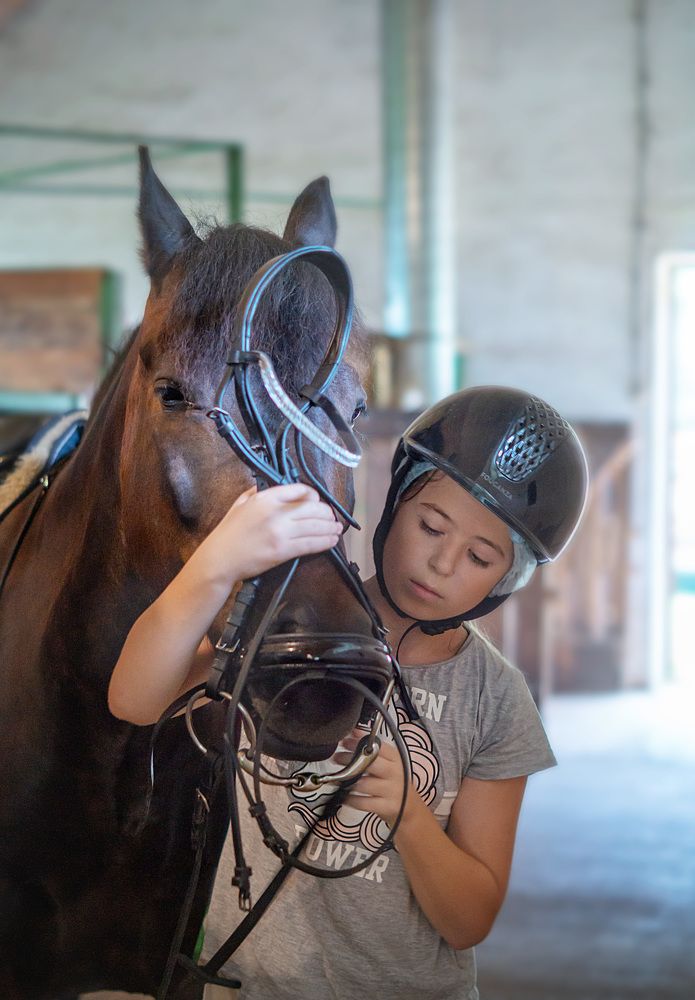 Юная всадница.