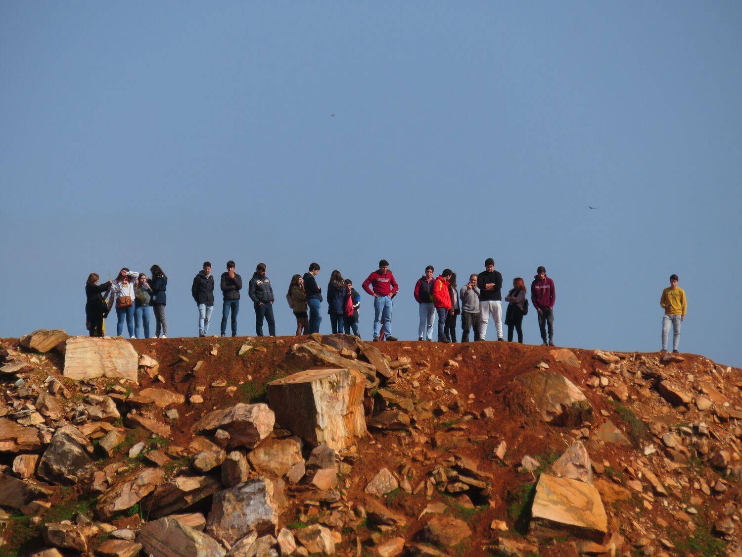 A group in the mountain