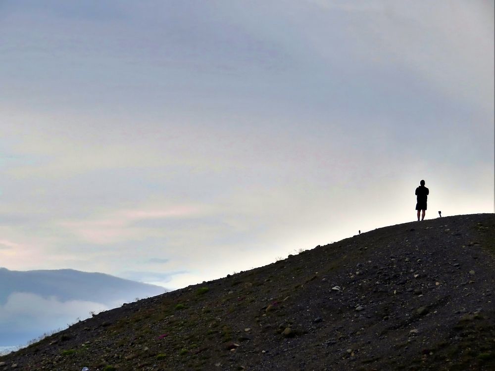 Alone in the mountain