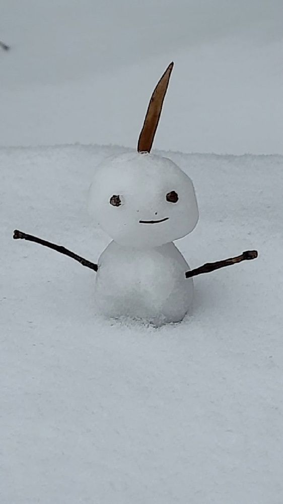 Снеговичок с пальчик