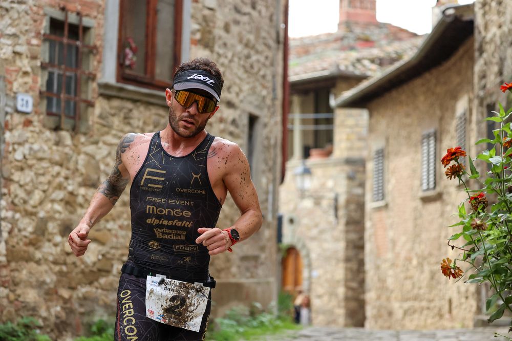 Running course of triathlon race