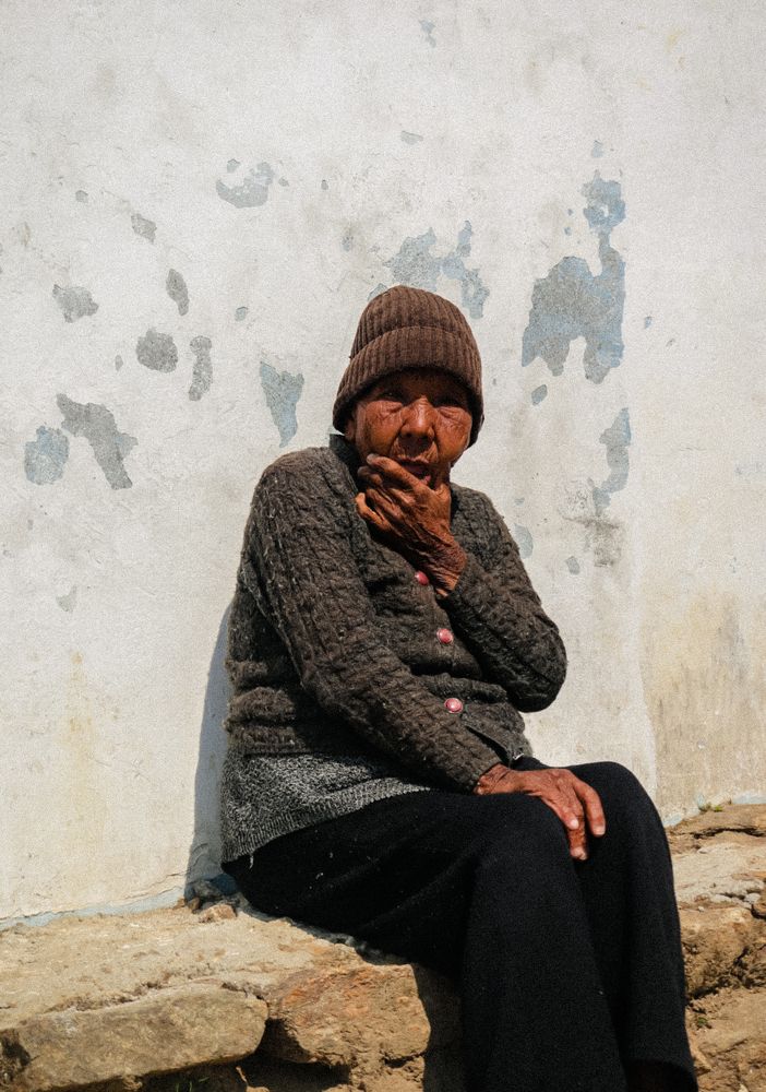 An old lady from the mountains of Tumling.