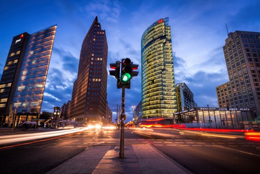 Evening traffic in Berlin