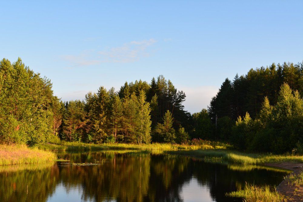 Закат в глубинке России