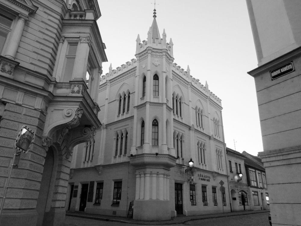 Historic building at the crossroads