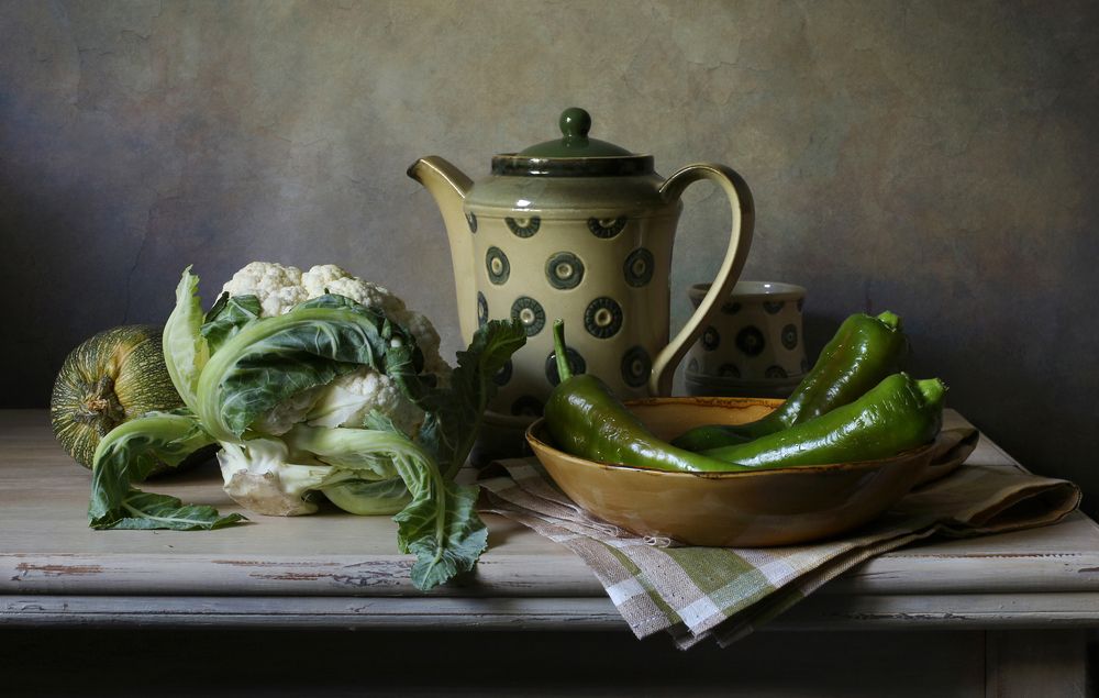 Зеленый овощи.