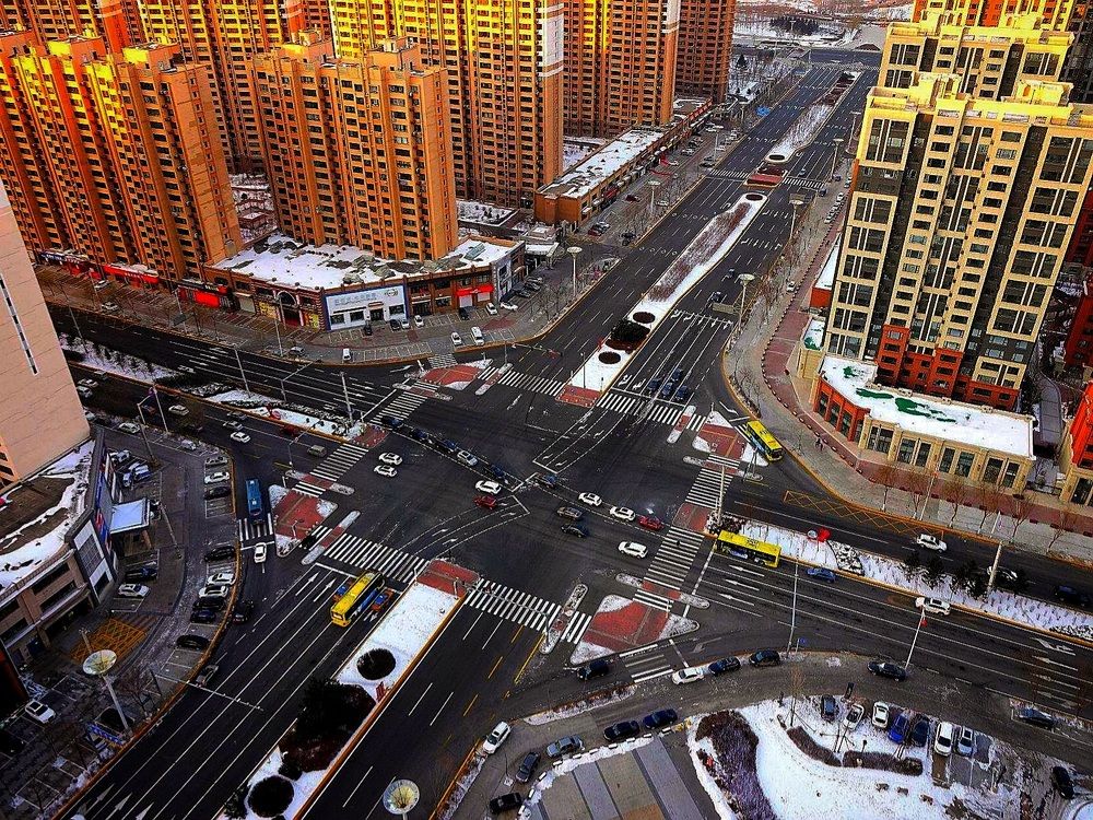 Утро в Шанхае.