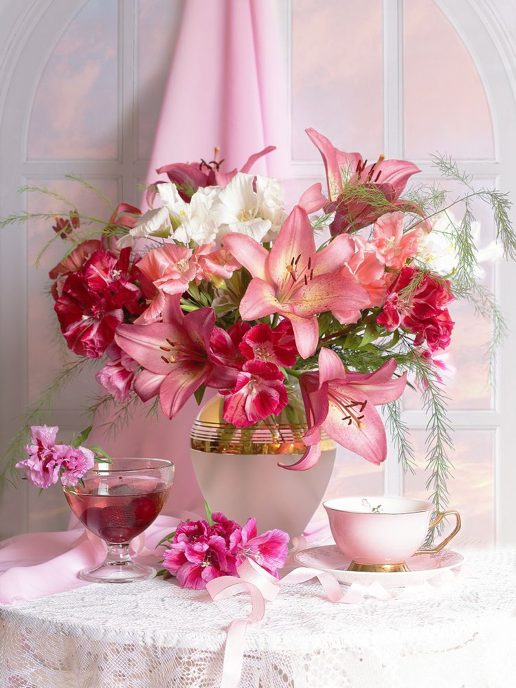 Розовое утро