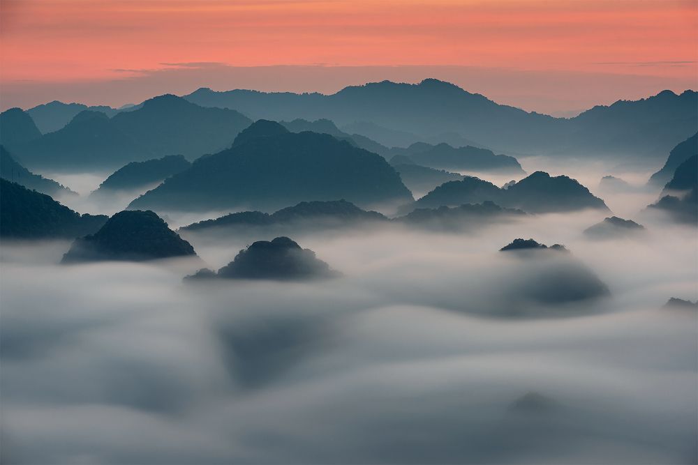 Bac Son Valley at sunrise