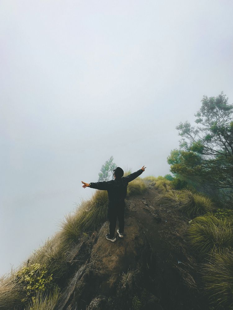 Finding peace in the quiet beauty of nature.