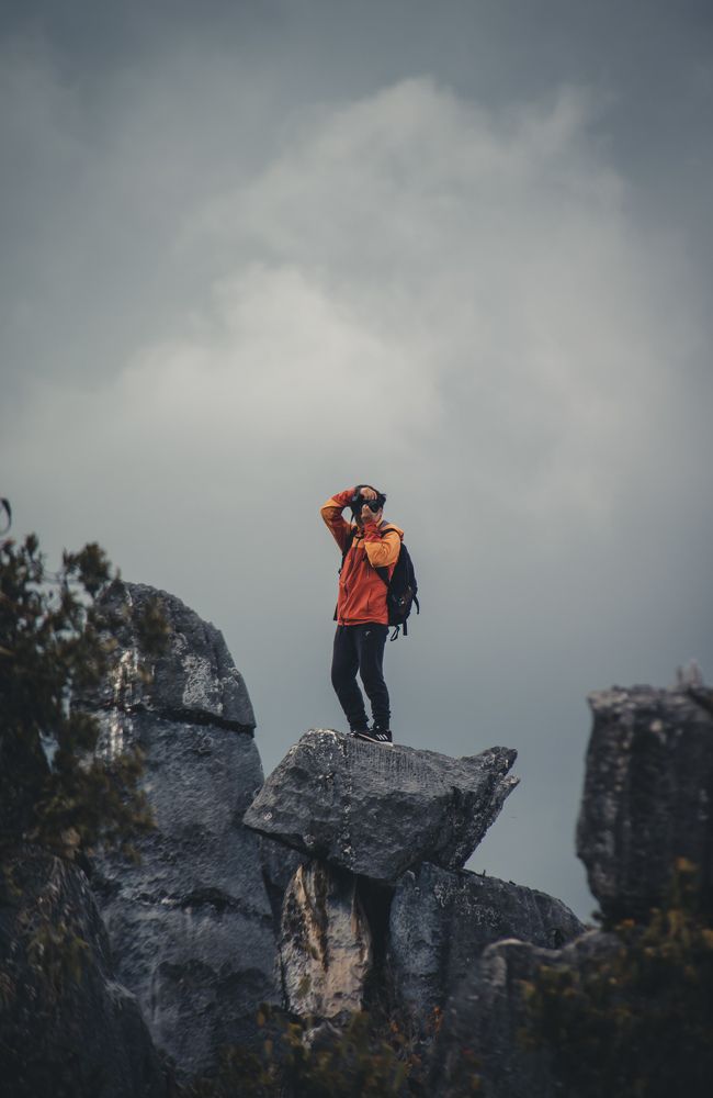 en lo mas alto de las montañas