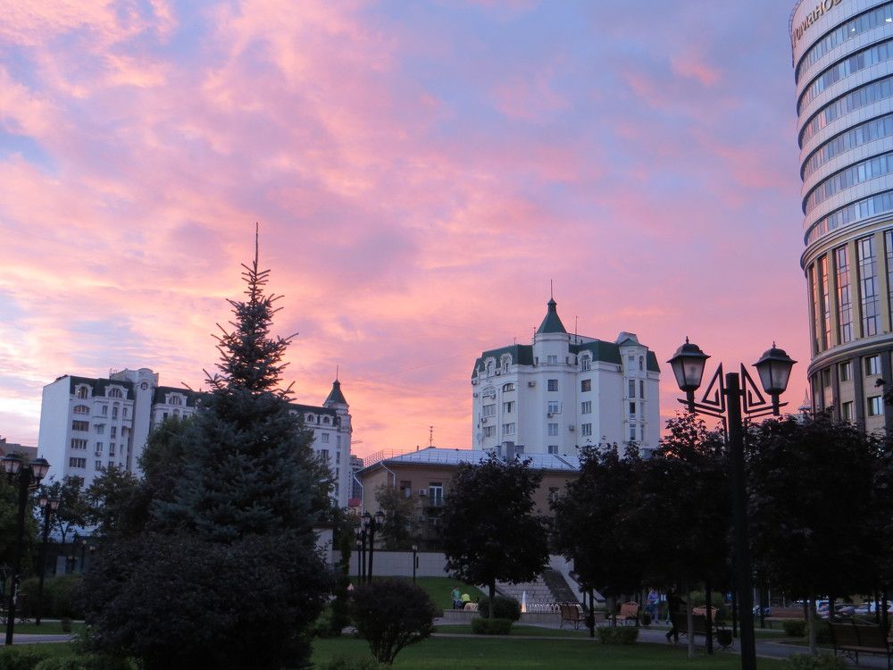 Розовый закат/Pink sunset