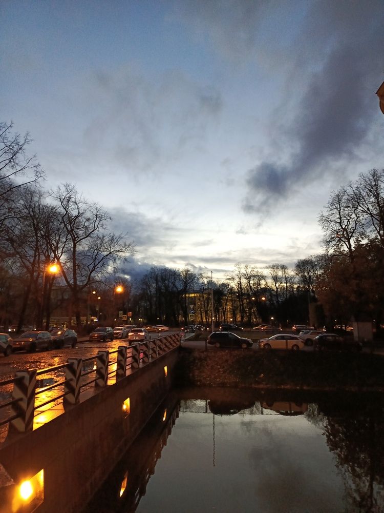 Отражение на закате