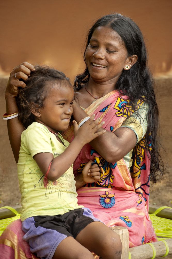 A lovely moment with mom