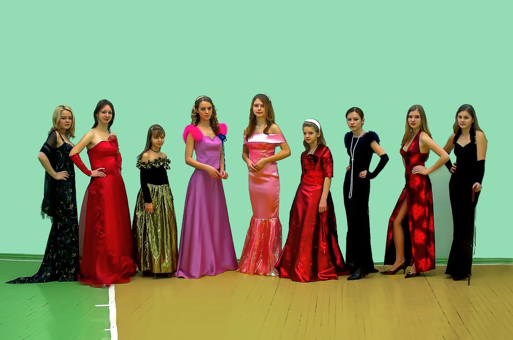 Фотомодели.