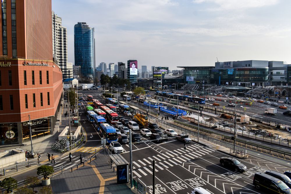 Korean Train Station