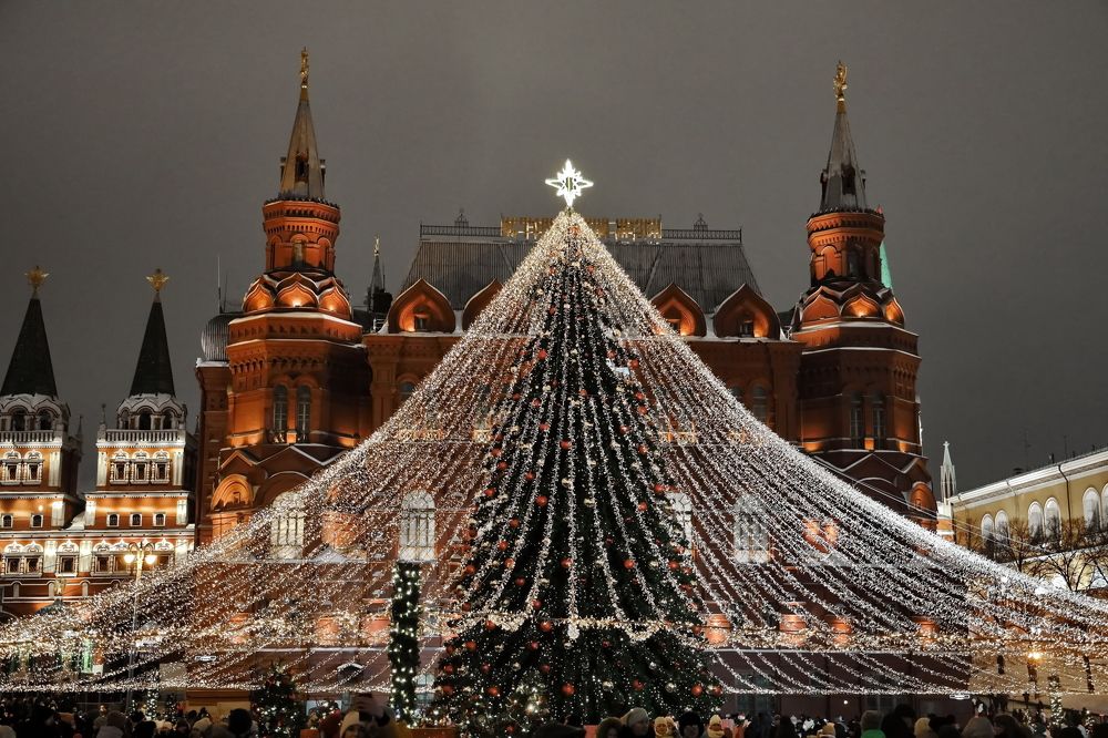 Москва новогодняя.
