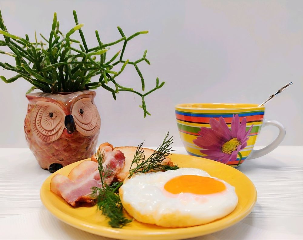 Яичница с беконом