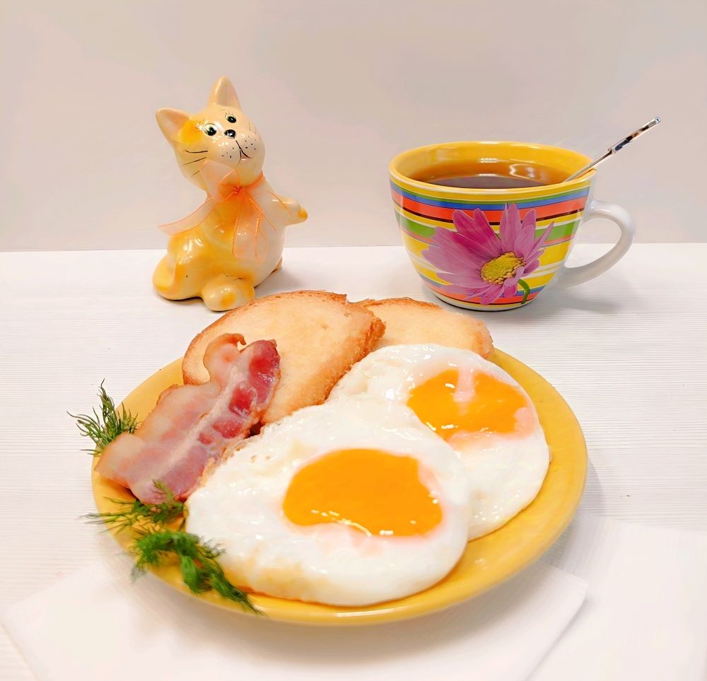 Глазунья на завтрак