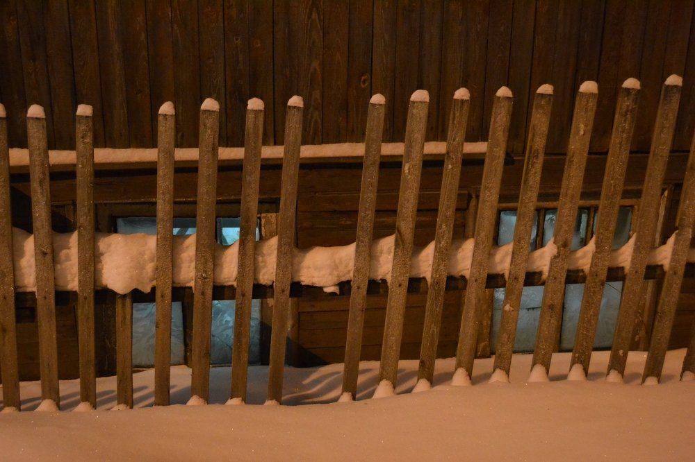 Окна под снегом